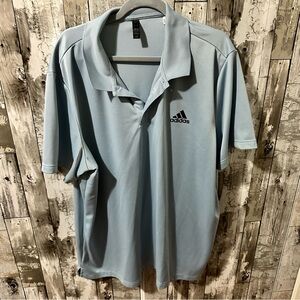 Adidas Men's Sky Blue Polo Shirt